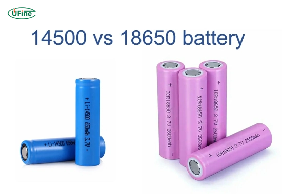 14500 battery vs 18650 battery