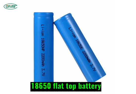 18650 flat top battery