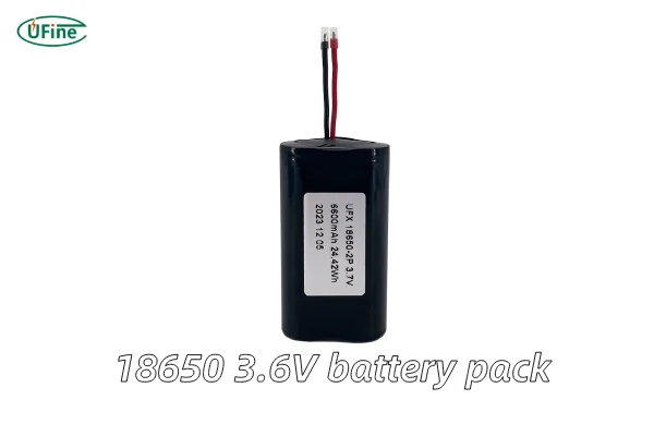 18650 3.6v battery pack