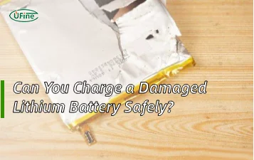 can you charge a damaged lithium battery safely