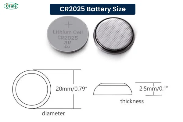 cr2025 battery size