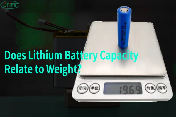 does lithium battery capacity relate to weight