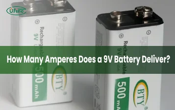 how many amperes does a 9v battery deliver