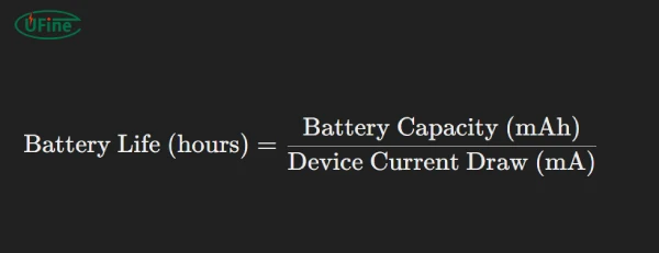 how to calculate battery life