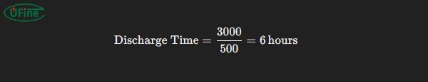 how to calculate the discharge time of 18650 batteries