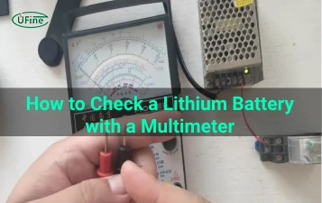 how to check a lithium battery with a multimeter