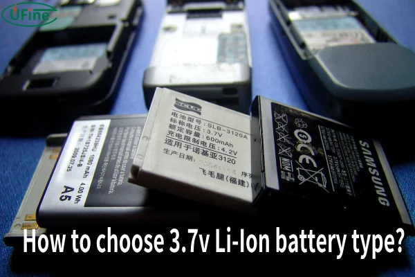 how to choose 3.7v li ion battery type