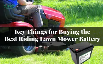 key things for buying the best riding lawn mower battery