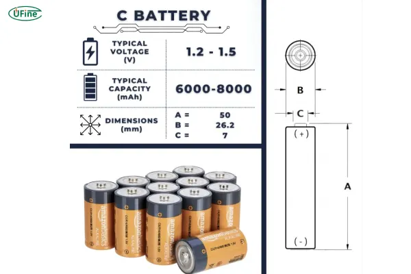 learn c size batteries