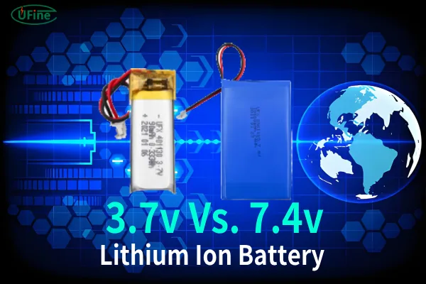 lithium ion battery 3.7v vs 7.4v