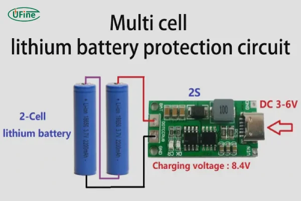 multi lithium battery cell pcb