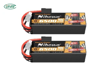 nihewo 2-pack 3s 6500mah lipo battery