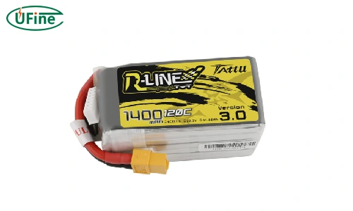 tattu r line 1400mah 22 2v 120c 6s1p lipo battery pack