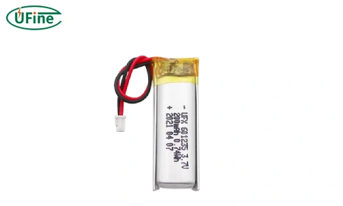 ufine 200mah lithium ion battery 601235