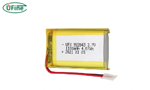 ufine 3.7 v 1100mah li ion battery 922845