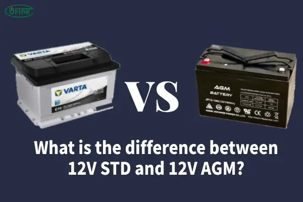 what is the difference between 12v std and 12v agm