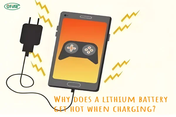 why does a lithium battery get hot when charging