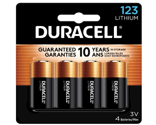 duracell cr 123a 3v lithium battery