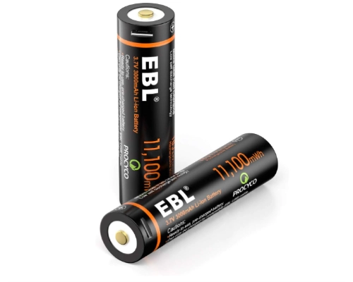 ebl 3 7 v li ion rechargeable battery 3000mah