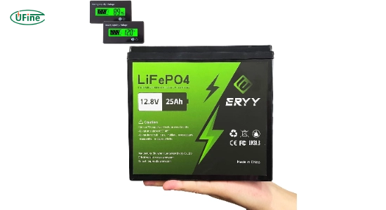 eryy lithium lifepo4 battery 12v 25ah