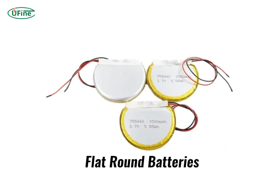 flat round batteries