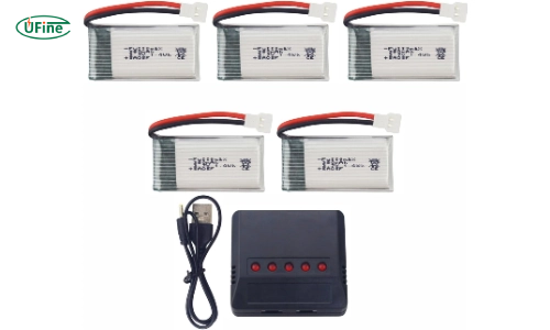 fytoo 5pcs 3 7v 380mah lithium battery