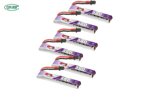 gaoneng 6pcs gnb lipo battery 1s 380mah 3 8v 60c 120c