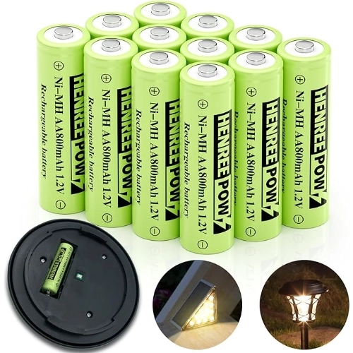 henreepow aa rechargeable batteries 800mah