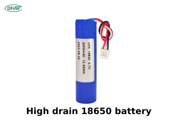 high drain 18650 battery