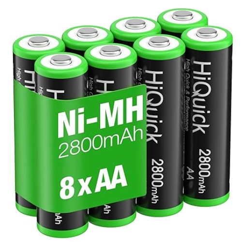 hiquick 2800mah aa rechargeable batteries