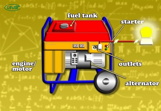 how does a battery operated generator work