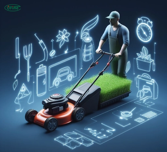 how does a lawn mower battery work