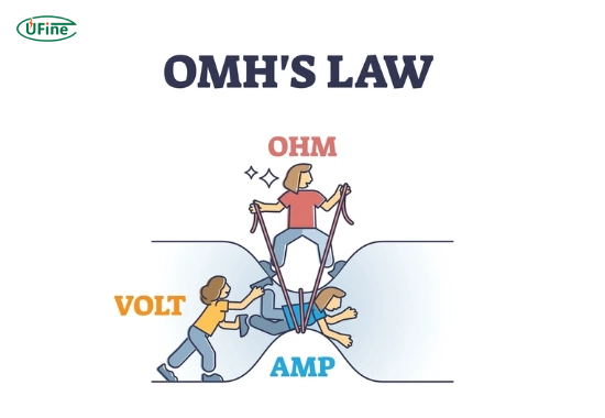 how does ohm s law relate to voltage and amperage