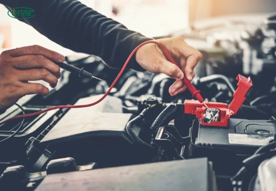 how does voltage work in a car battery