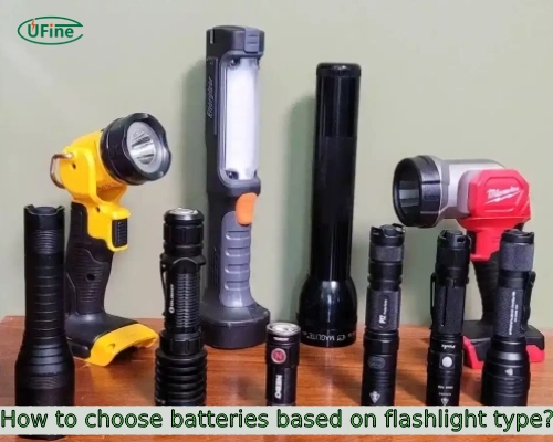 how to choose batteries based on flashlight type