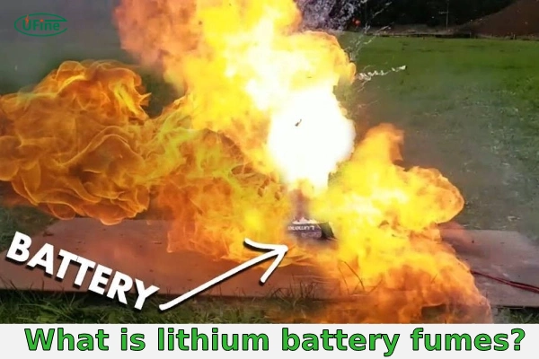 lithium battery fumes