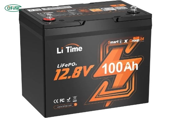 litime 12v 100ah group 24 bluetooth lifepo4 battery