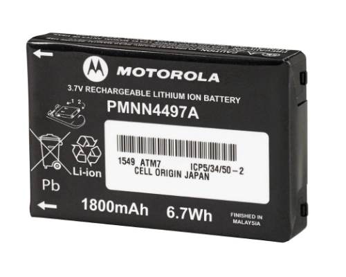 motorola solutions pmnn4497 3 7v li ion 1800mah battery