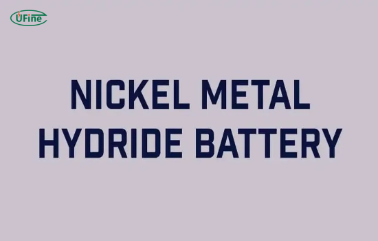 nickel metal hydride battery