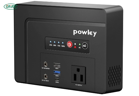 powkey portable power bank with ac outlet 100w