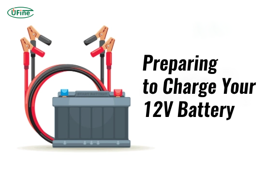 preparing to charge your 12v battery