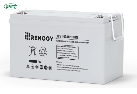 renogy deep cycle agm 12 volt 100ah battery