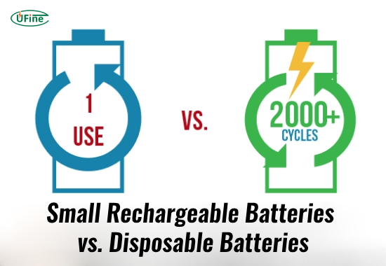 small rechargeable batteries vs disposable batteries