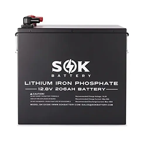 sok 12v 206ah solar storage battery