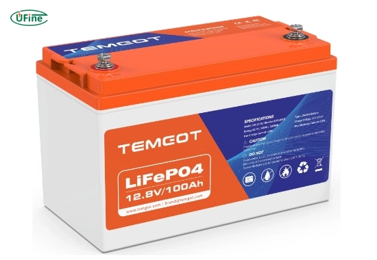 temgot 12v 100ah low temp cutoff lifepo4 battery