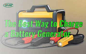 the best way to charge a battery generator