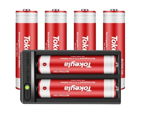 tokeyla 18650 rechargeable battery 4000mah with charger