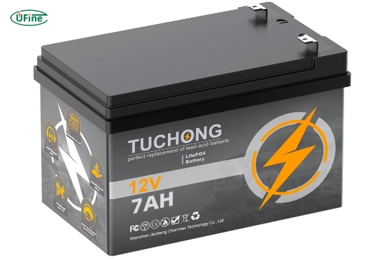 tuchong 12v 7ah lithium lifepo4 battery