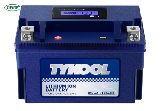 tykool ytx9 bs 300cca 12v 5ah lithium lifepo4 powersports battery