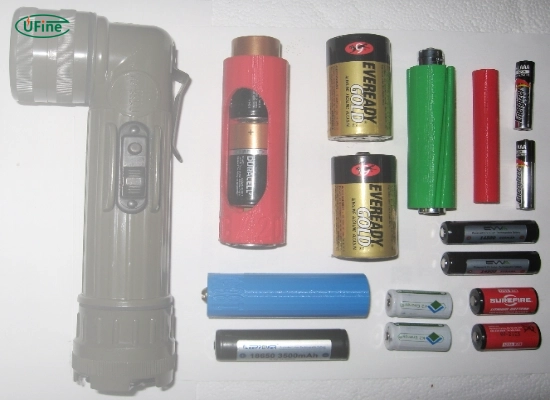 types of flashlight batteries